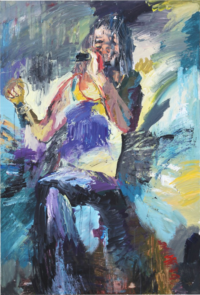 Rock Star 3, acrílico sobre tabla, 81 x 120