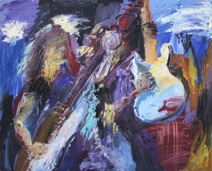 Rock Star 4, óleo sobre tabla, 100 x 81, 2014