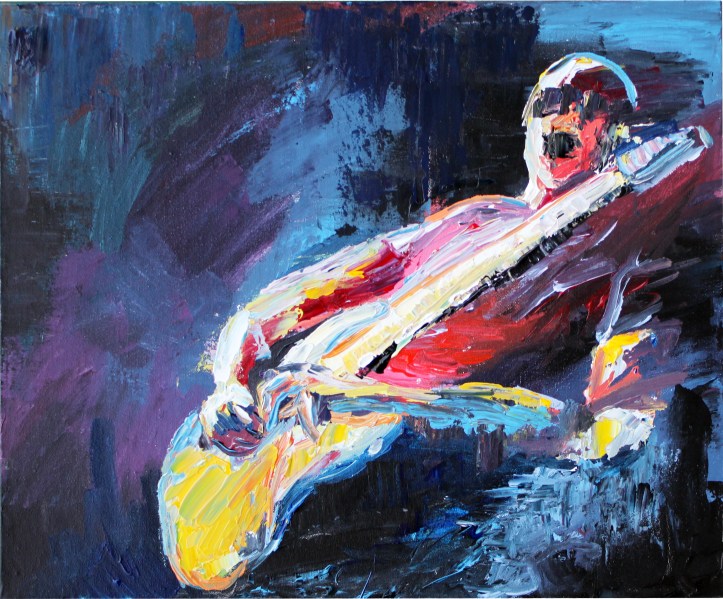 Rock Star 7, acrlílico sobre lienzo, 61 x 50