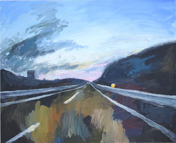 Volviendo a casa, óleo sobre tabla, 100 x 81