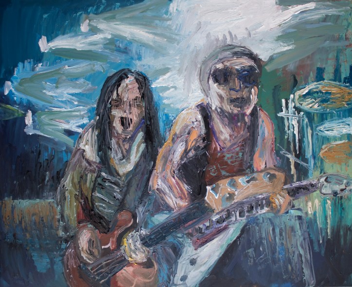 Rock Star 10, acrílico sobre tabla, 100 x 81