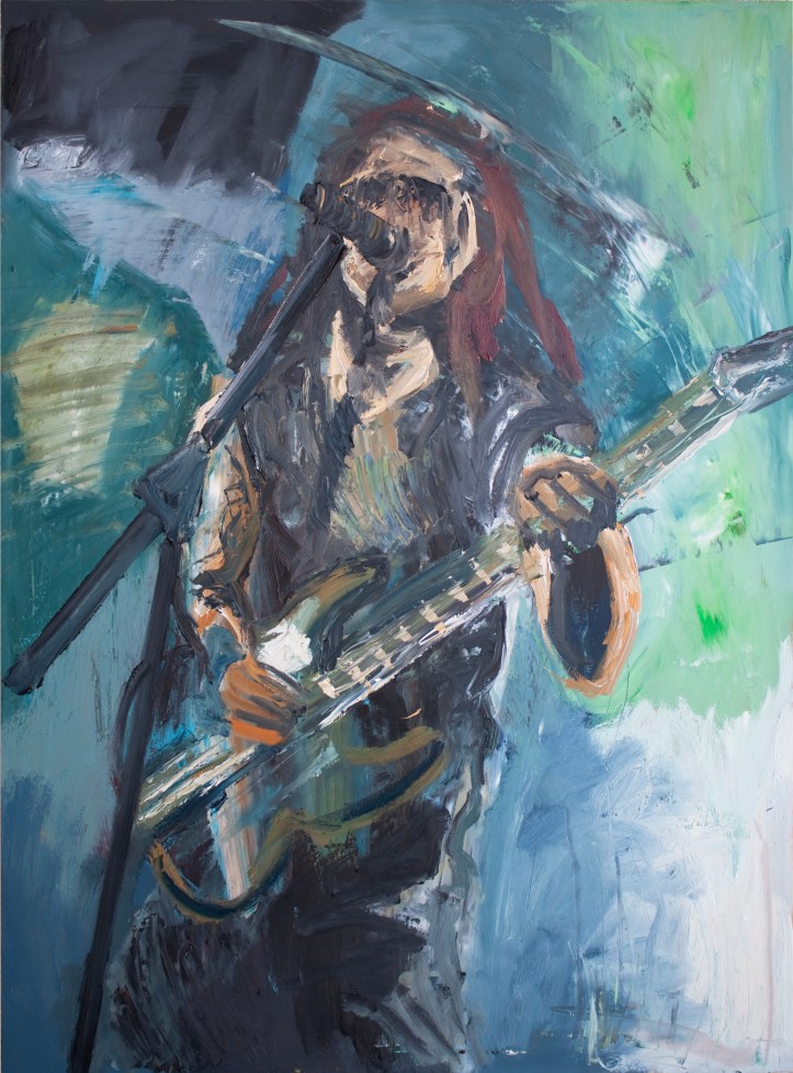 Rock Star 11, acrílico sobre tabla, 70 x 100