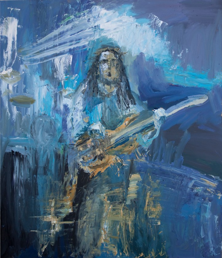 Rock Star 12, acrílico sobre tabla, 61 x 71